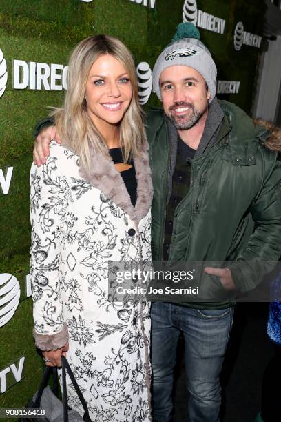 Katilin Olson and Rob McElhenney attend "Arizona" cocktail party at DIRECTV Lodge presented by AT&T during Sundance Film Festival 2018 on January 20,...