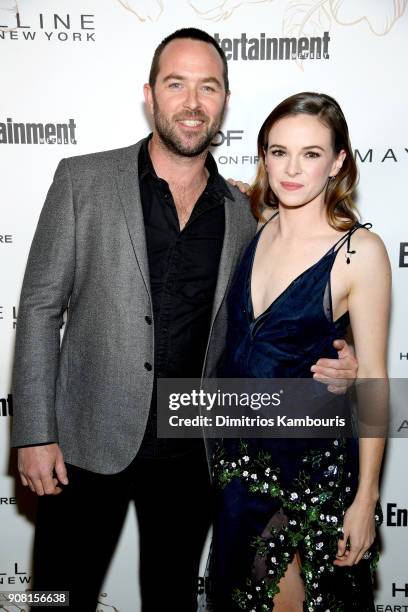 Sullivan Stapleton and Danielle Panabaker attend Entertainment Weekly's Screen Actors Guild Award Nominees Celebration sponsored by Maybelline New...