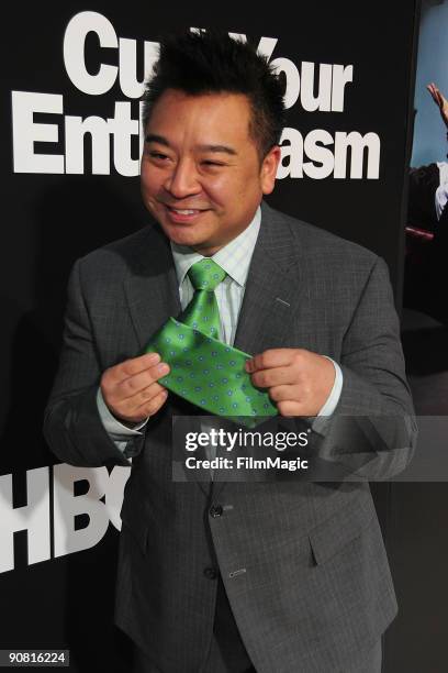 Rex Lee arrives at the Paramount Theater on the Paramount Studios lot on September 15, 2009 in Hollywood, California. HBO's Premiere Of "Curb Your...