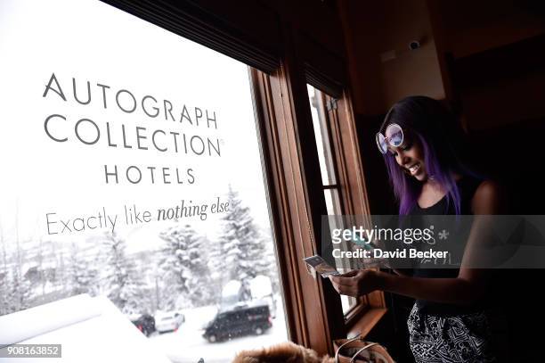 Guest attends the "Power Women's Cocktail" with Autograph Collection Hotels, the Black List and Sundance Institute & Diversity Initiative during the...