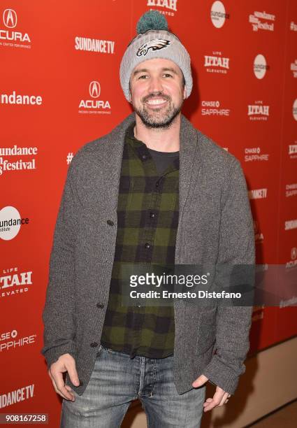 Actor Rob McElhenney attends the "Arizona" Premiere during 2018 Sundance Film Festival at Egyptian Theatre on January 20, 2018 in Park City, Utah.