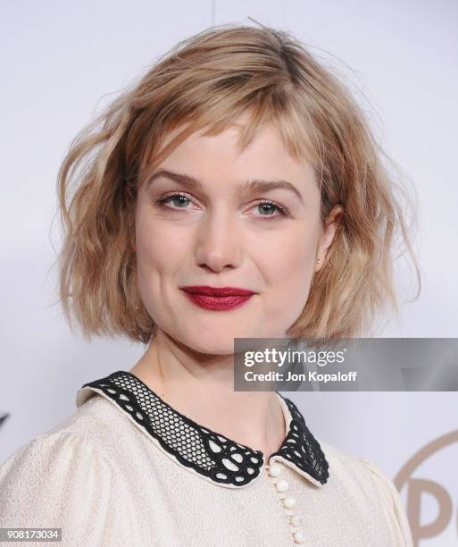 Alison Sudol attends the 29th Annual Producers Guild Awards at The Beverly Hilton Hotel on January 20, 2018 in Beverly Hills, California.