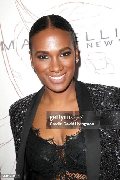 Vicky Jeudy attends Entertainment Weekly's Screen Actors Guild Award Nominees Celebration sponsored by Maybelline New York at Chateau Marmont on...