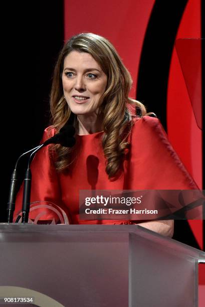 Producer Annabel Joneson stage 29th Annual Producers Guild Awards at The Beverly Hilton Hotel on January 20, 2018 in Beverly Hills, California.