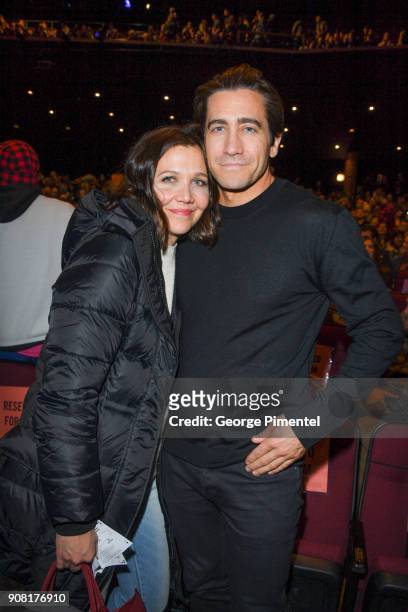 Maggie Gyllenhaal and Jake Gyllenhaal attend the 'Wildlife' Premiere during the 2018 Sundance Film Festival at Eccles Center Theatre on January 20,...