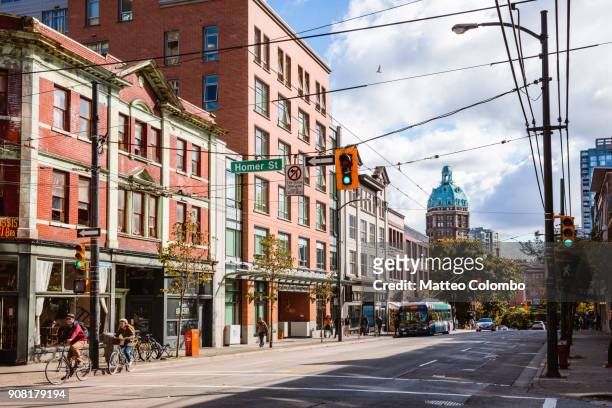 downtown vancouver, british columbia, canada - vancouver canada stock pictures, royalty-free photos & images