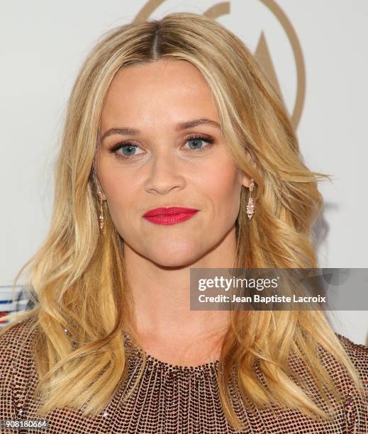 Reese Witherspoon attends the 29th Annual Producers Guild Awards at The Beverly Hilton Hotel on January 20, 2018 in Beverly Hills, California.