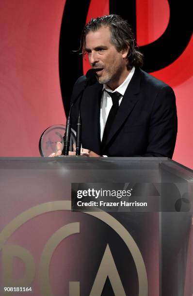 Brett Morgen at the 29th Annual Producers Guild Awards at The Beverly Hilton Hotel on January 20, 2018 in Beverly Hills, California.