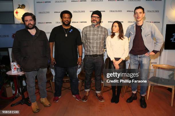 Matt Berry, Craig Robinson, Jemaine Clement, Aubrey Plaza, and Jim Hosking participated in a live Q&A with the cast of An Evening with Beverly Luff...