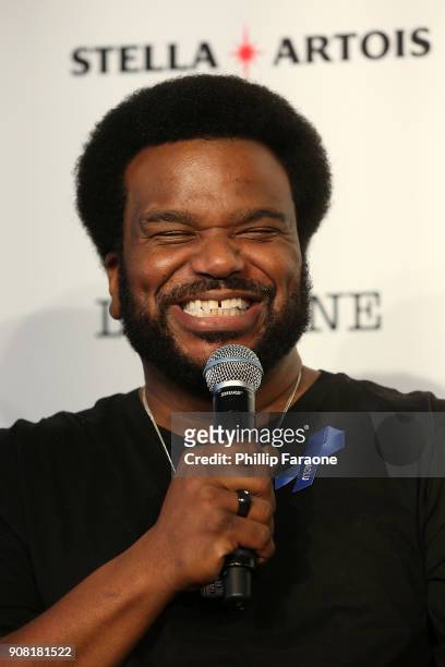 Actor Craig Robinson participated in a live Q&A with the cast of An Evening with Beverly Luff Linn hosted by Stella Artois and Deadline.com at Café...