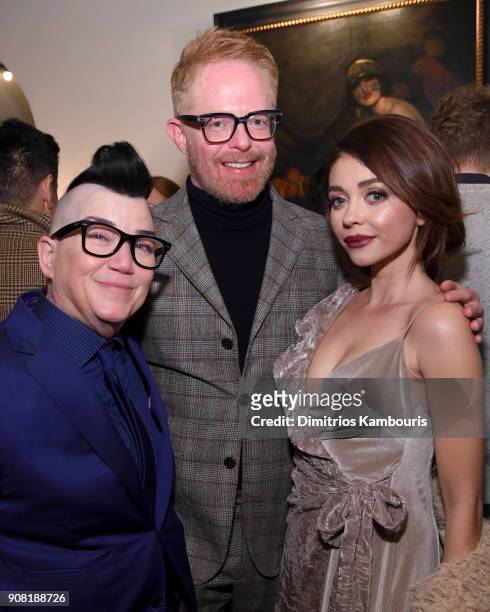 Lea DeLaria, Jesse Tyler Ferguson and Sarah Hyland attend Entertainment Weekly's Screen Actors Guild Award Nominees Celebration sponsored by...