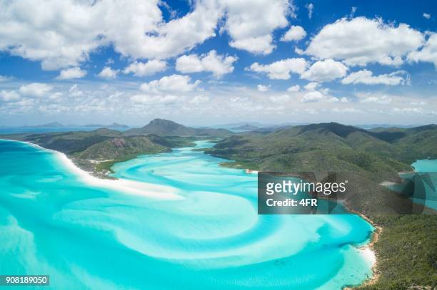 whitsunday islands, great barrier reef, queensland, australia - queensland stock pictures, royalty-free photos & images