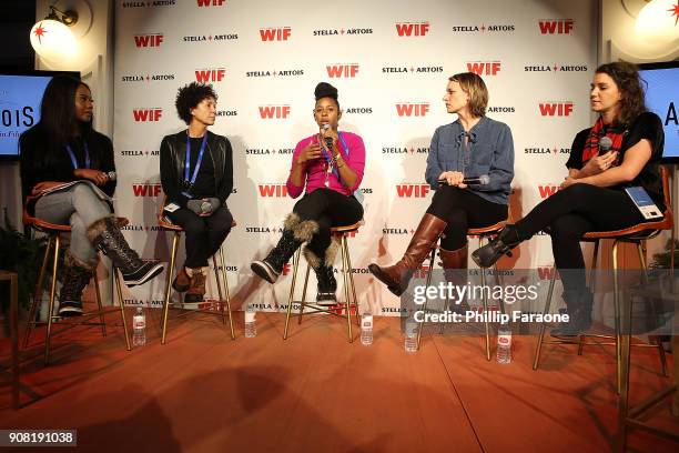 Amanda N'Duka, Stephanie Allain, Mel Jones, Amy Adrion and Liz Destro joined Stella Artois, Deadline and Women In Film in Cafe Artois to discuss the...