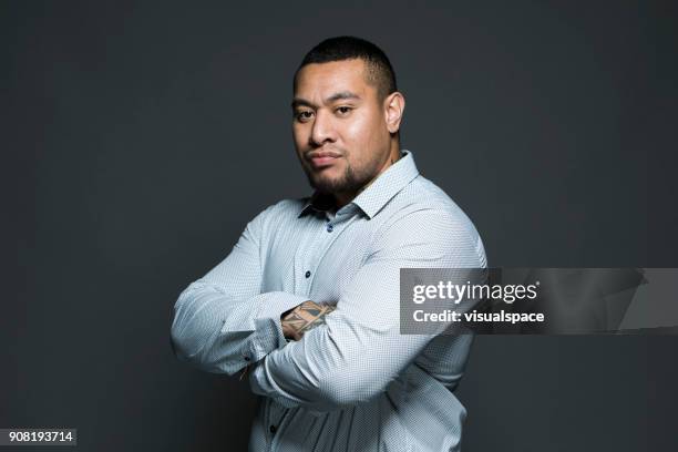 portrait of confident man - maori business stock pictures, royalty-free photos & images