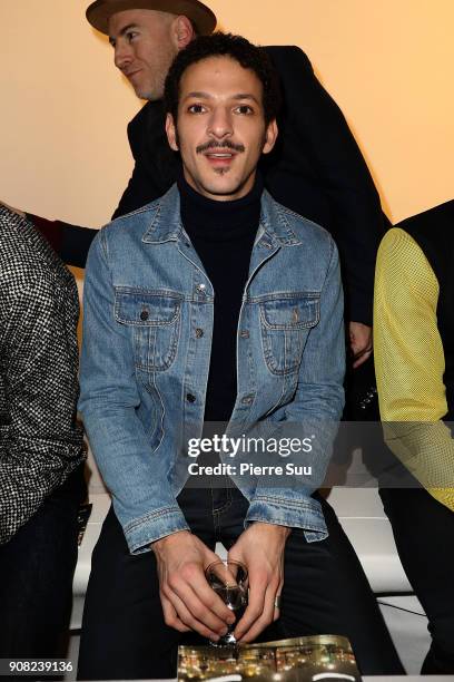 Vincent Dedienne attends the Agnes B Menswear Fall/Winter 2018-2019 show as part of Paris Fashion Week on January 21, 2018 in Paris, France.