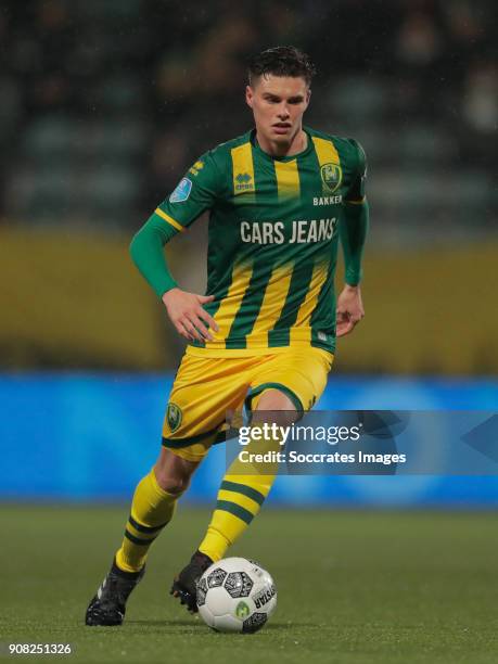 Danny Bakker of ADO Den Haag during the Dutch Eredivisie match between ADO Den Haag v VVV-Venlo at the Cars Jeans Stadium on January 20, 2018 in Den...