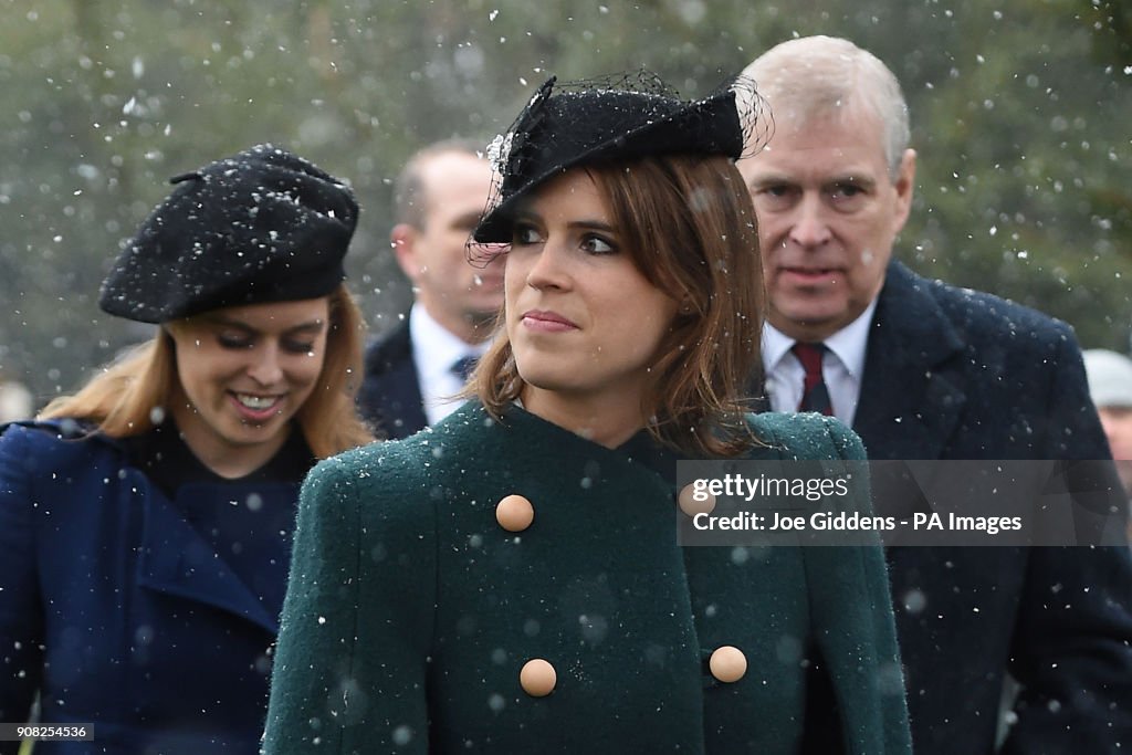 Royals attend church