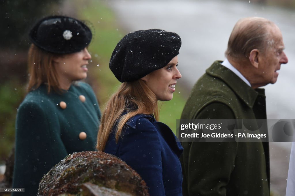 Royals attend church