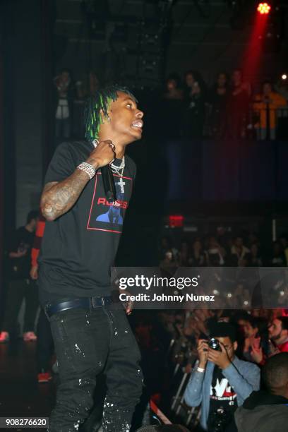 Rich The Kid performs at PlayStation Theater on January 20, 2018 in New York City.