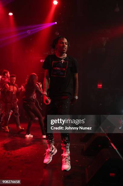 Rich The Kid performs at PlayStation Theater on January 20, 2018 in New York City.