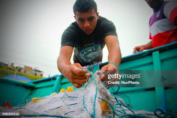 After almost 2 years of the devastating earthquake that struck the Ecuadorian coasts the people of the Pedernales beach, Ecuador, on 21 January 2018...