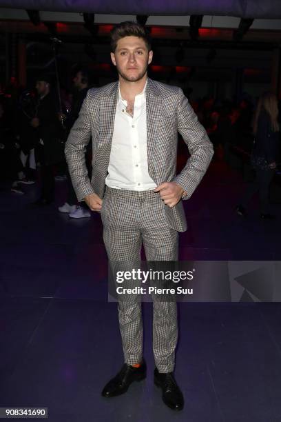 One Direction Niall Horan attends the Paul Smith Menswear Fall/Winter 2018-2019 show as part of Paris Fashion Week on January 21, 2018 in Paris,...