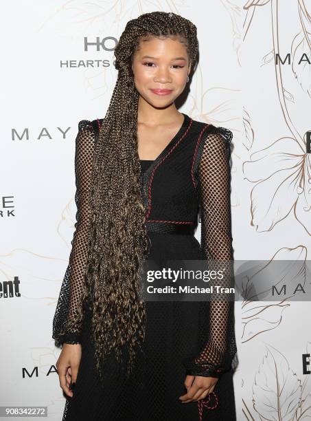 Storm Reid attends the Entertainment Weekly hosts celebration honoring nominees for The Screen Actors Guild Awards held on January 20, 2018 in Los...