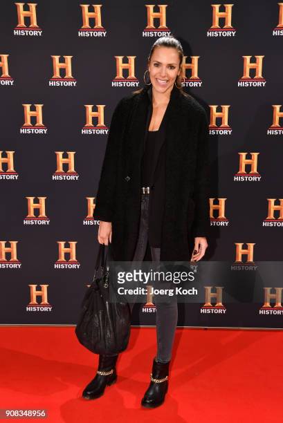 Esther Sedlaczek attends the screening of the new documentary 'Guardians of Heritage - Hueter der Geschichte' by German TV channel HISTORY on the...
