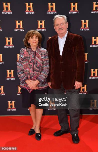 Charlotte Knobloch and Christian Ude attend the screening of the new documentary 'Guardians of Heritage - Hueter der Geschichte' by German TV channel...