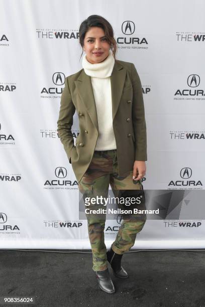 Actor Priyanka Chopra of 'A Kid Like Jake' attends the Acura Studio at Sundance Film Festival 2018 on January 21, 2018 in Park City, Utah.
