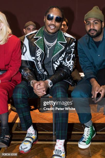 Future attends the Enfants Riches Deprimes Menswear Fall/Winter 2018-2019 show as part of Paris Fashion Week on January 21, 2018 in Paris, France.