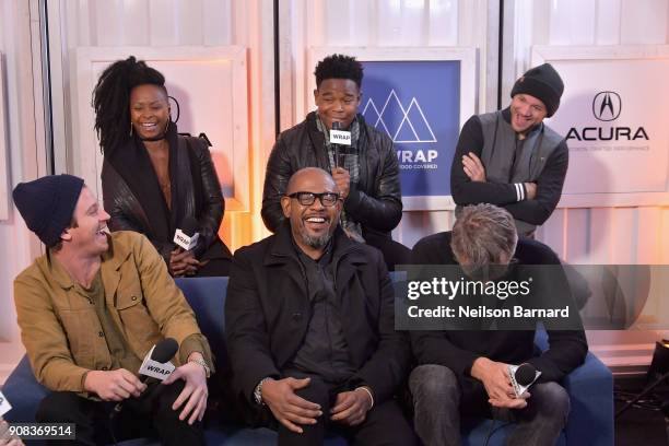 The cast of 'Burden' attends the Acura Studio at Sundance Film Festival 2018 on January 21, 2018 in Park City, Utah.