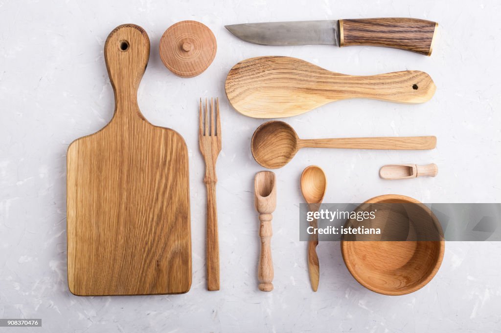 Kitchen utensils knolling style
