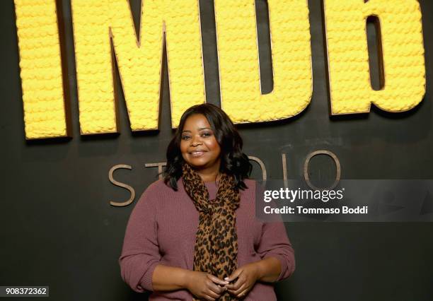 Actor Octavia Spencer of 'A Kid Like Jake' attends The IMDb Studio and The IMDb Show on Location at The Sundance Film Festival on January 21, 2018 in...