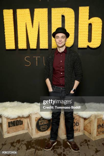 Actor Jim Parsons of 'A Kid Like Jake' attends The IMDb Studio and The IMDb Show on Location at The Sundance Film Festival on January 21, 2018 in...