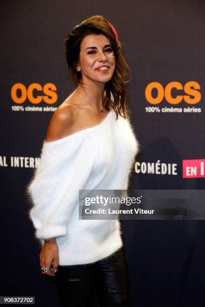 Actress Reem Kherici attends the 21st Alpe D'Huez Comedy Film Festival on January 20, 2018 in Alpe d'Huez, France.