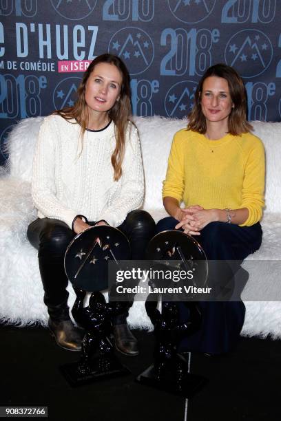 Director Eloise Lang and Actress Camile Cottin Receive the Public Prize and Best Actress Award for "Larguees" during the 21st Alpe D'Huez Comedy Film...