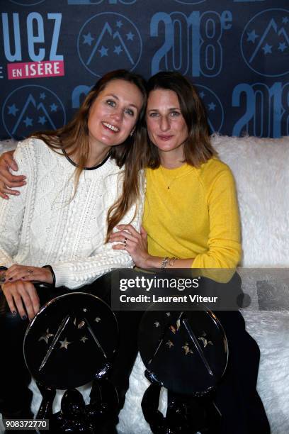 Director Eloise Lang and Actress Camile Cottin Receive the Public Prize and Best Actress Award for "Larguees" during the 21st Alpe D'Huez Comedy Film...