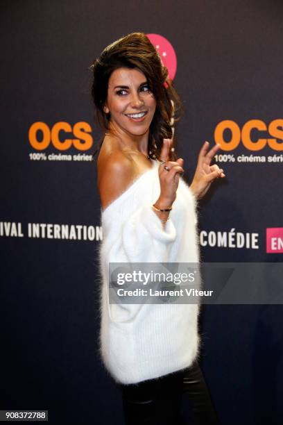 Actress Reem Kherici attends the 21st Alpe D'Huez Comedy Film Festival on January 20, 2018 in Alpe d'Huez, France.