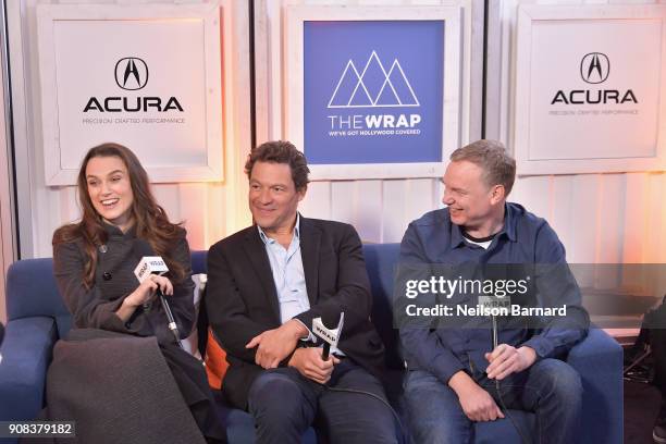 The cast of 'Collette' attends the Acura Studio at Sundance Film Festival 2018 on January 21, 2018 in Park City, Utah.