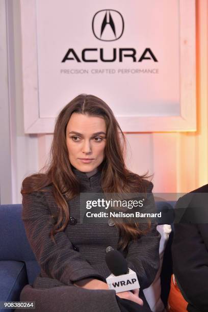 Actor Keira Knightley of 'Collette' attends the Acura Studio at Sundance Film Festival 2018 on January 21, 2018 in Park City, Utah.