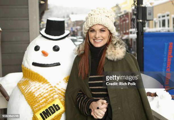 Actor Debra Messing from 'Search' attends The IMDb Studio and The IMDb Show on Location at The Sundance Film Festival on January 21, 2018 in Park...