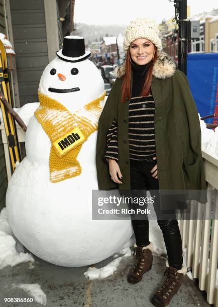 Actor Debra Messing from 'Search' attends The IMDb Studio and The IMDb Show on Location at The Sundance Film Festival on January 21, 2018 in Park...