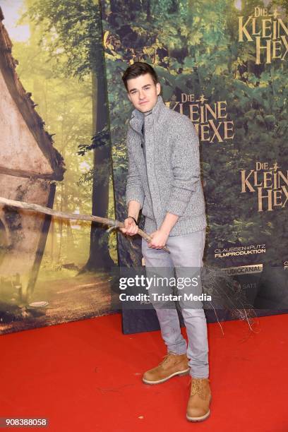 Patrick Moelleken attends the 'Die kleine Hexe' Premiere at Mathaeser Filmpalast on January 21, 2018 in Munich, Germany.