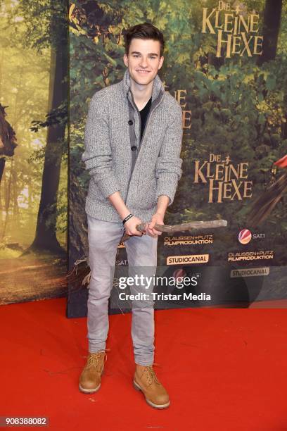Patrick Moelleken attends the 'Die kleine Hexe' Premiere at Mathaeser Filmpalast on January 21, 2018 in Munich, Germany.
