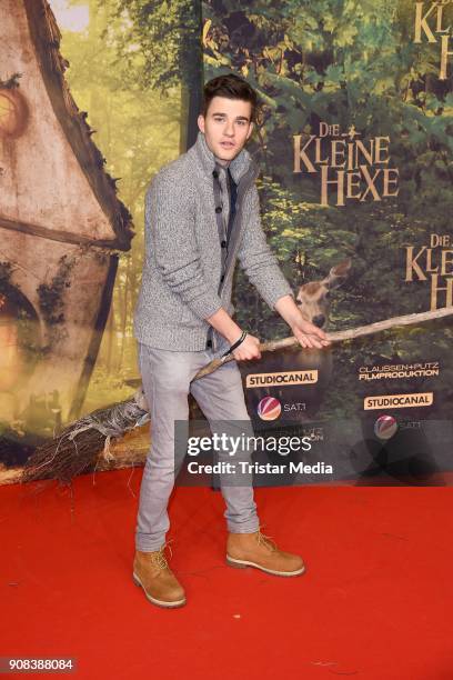 Patrick Moelleken attends the 'Die kleine Hexe' Premiere at Mathaeser Filmpalast on January 21, 2018 in Munich, Germany.