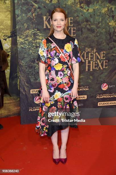 Karoline Herfurth attends the 'Die kleine Hexe' Premiere at Mathaeser Filmpalast on January 21, 2018 in Munich, Germany.