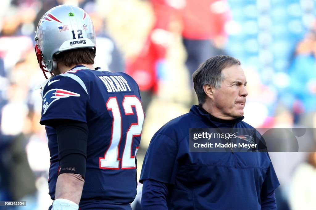 Tom Brady of the New England Patriots and head coach Bill Belichick Tom Brady of the New England Patriots and head coach Bill Belichick