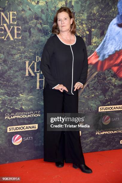 Suzanne von Borsody attends the 'Die kleine Hexe' Premiere at Mathaeser Filmpalast on January 21, 2018 in Munich, Germany.