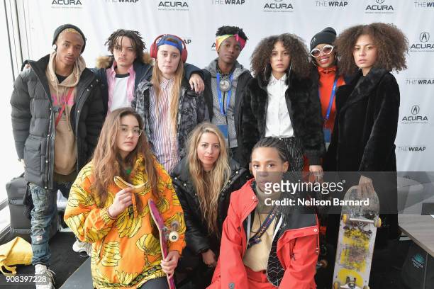 The cast of 'Skate Kitchen' attends the Acura Studio at Sundance Film Festival 2018 on January 21, 2018 in Park City, Utah.